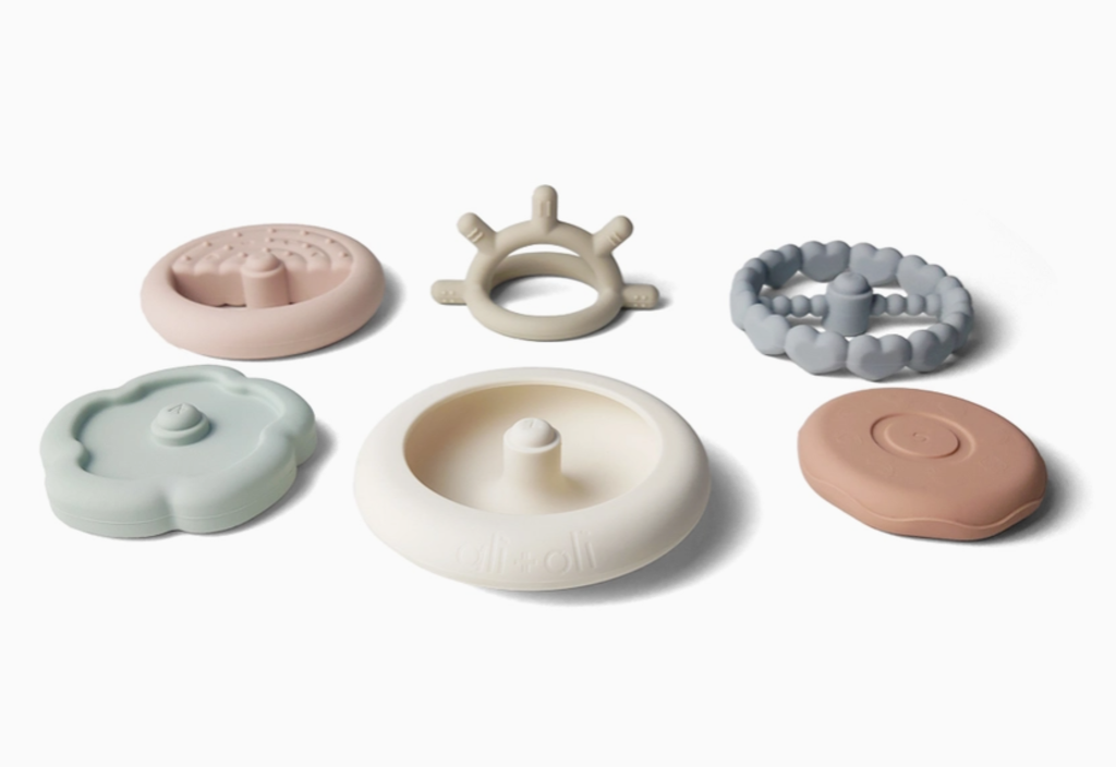 Soft Silicone Stacking Ring Tower (6-pc) Sun * Children's Accessories