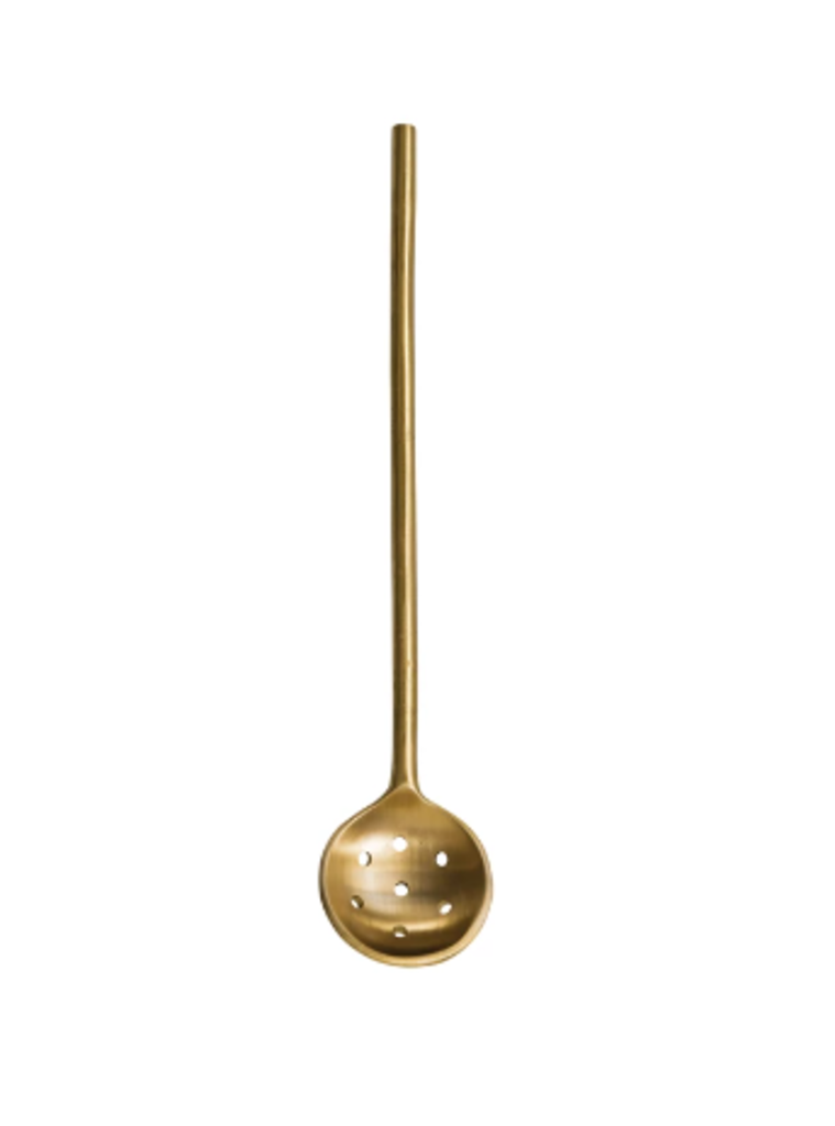 Brass Olive Spoon New * Home