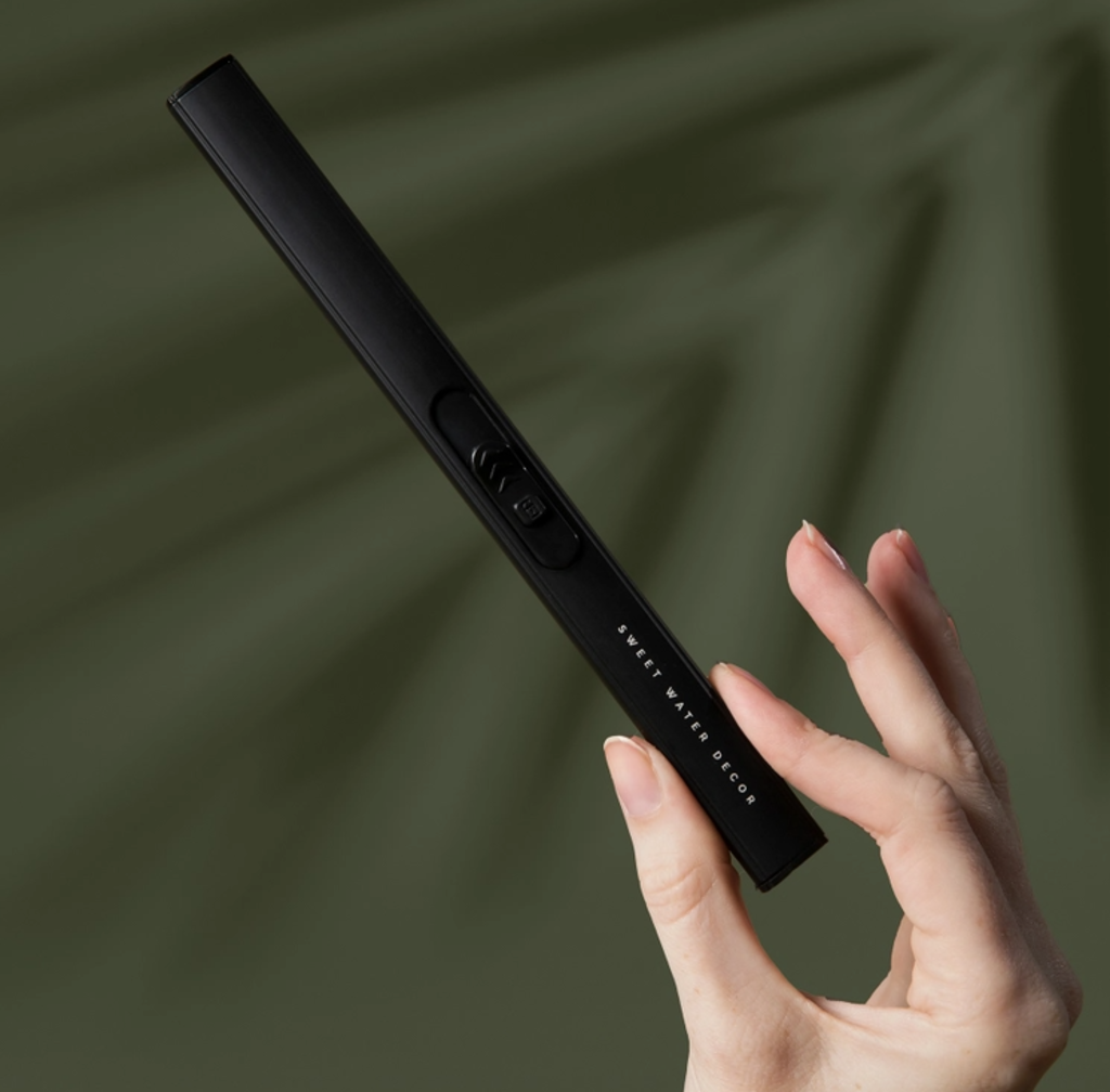 Black Rechargeable Electric Lighter * Candles | Melts/Scents