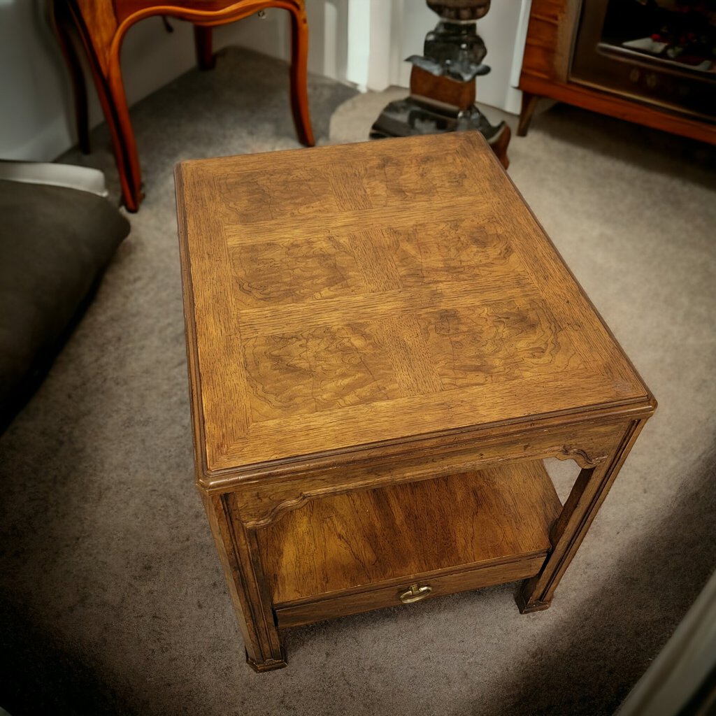 5134 Drexel Heritage Vintage 2tier Side #Table with Drawer