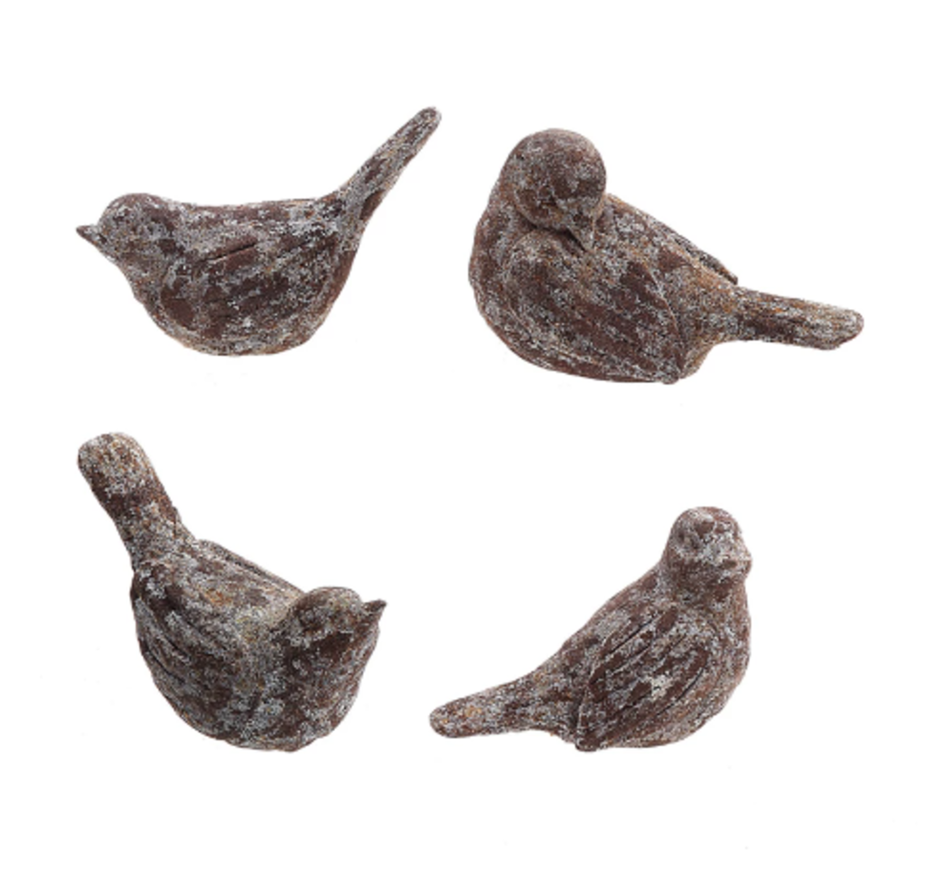 Bird with Distressed Finish 5 1 2" L x 3 1 2" t Distressed Brown New * Home Styling Decor