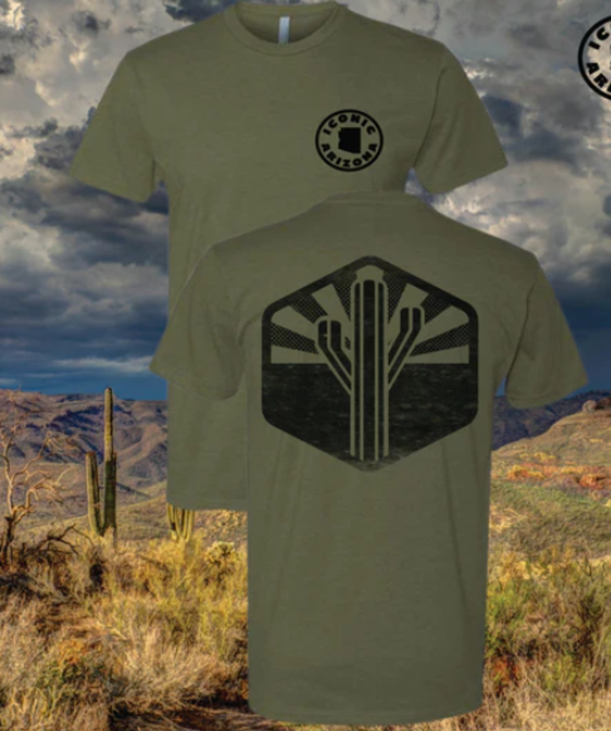 SENTINEL UNISEX TEE- MILITARY GREEN (ICONIC ARIZONA)