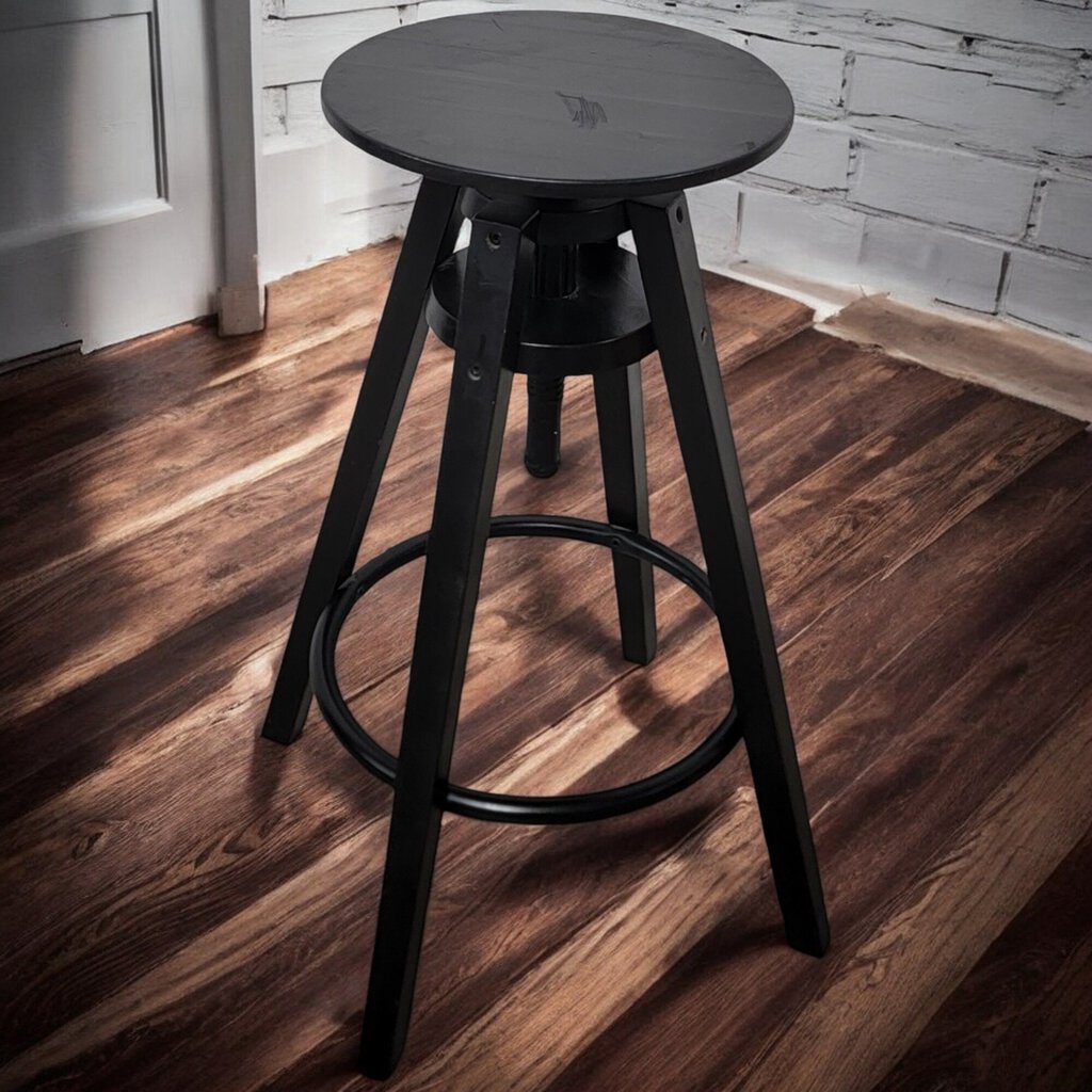 5741 Industrial Black Barstool