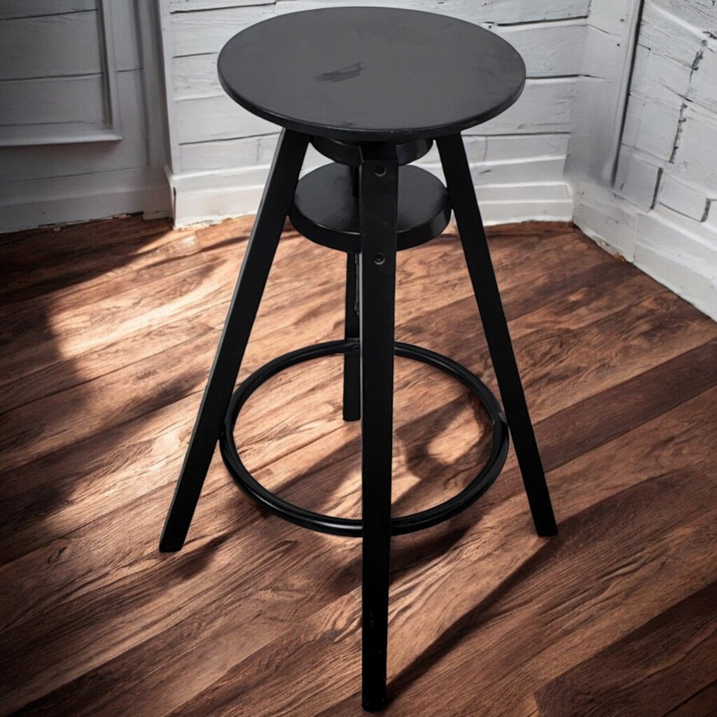 5741 Industrial Black Barstool