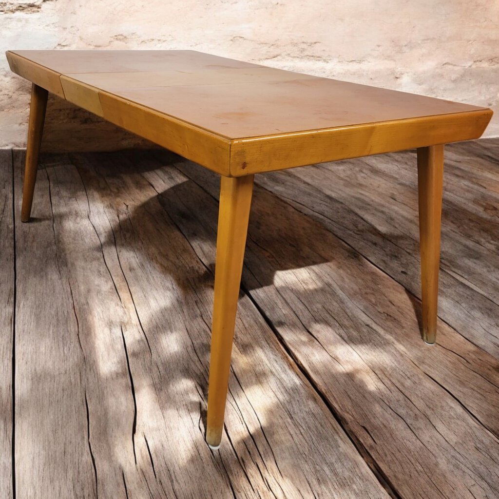 6262 Birch Mid Century Expansion Dining Set with 4 Chairs