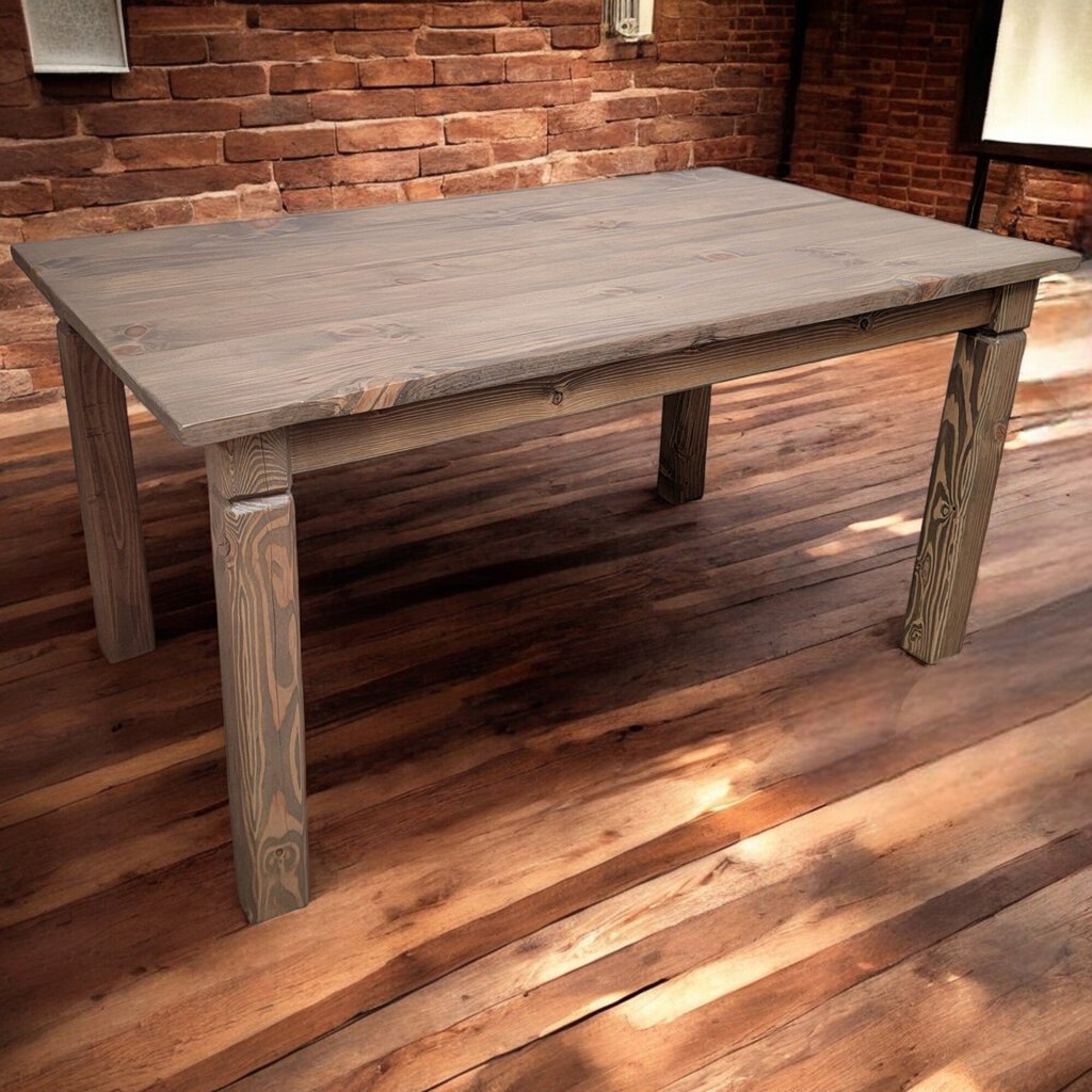 6289 Handcrafted Natural Pine Log Dining #Table