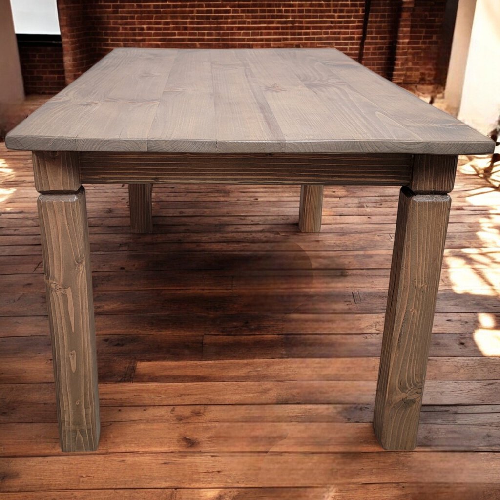 6289 Handcrafted Natural Pine Log Dining #Table