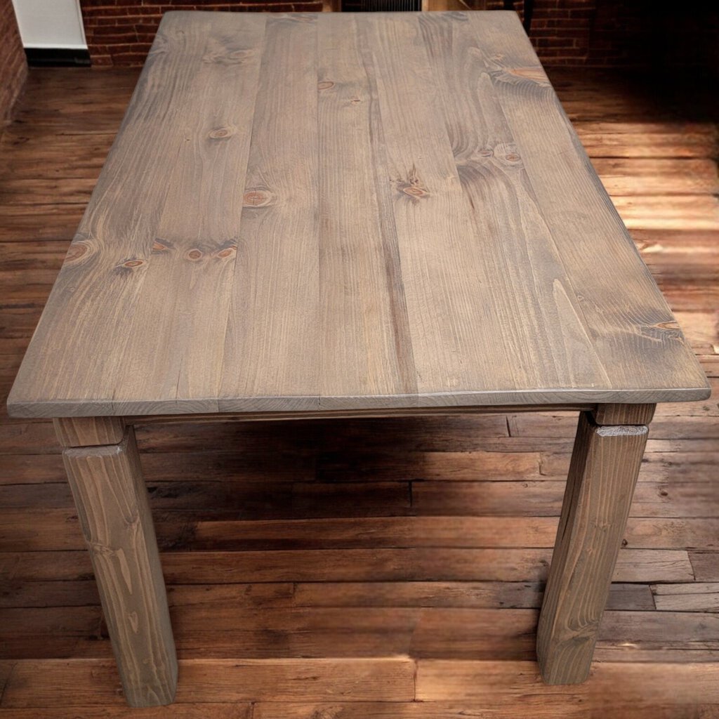 6289 Handcrafted Natural Pine Log Dining #Table