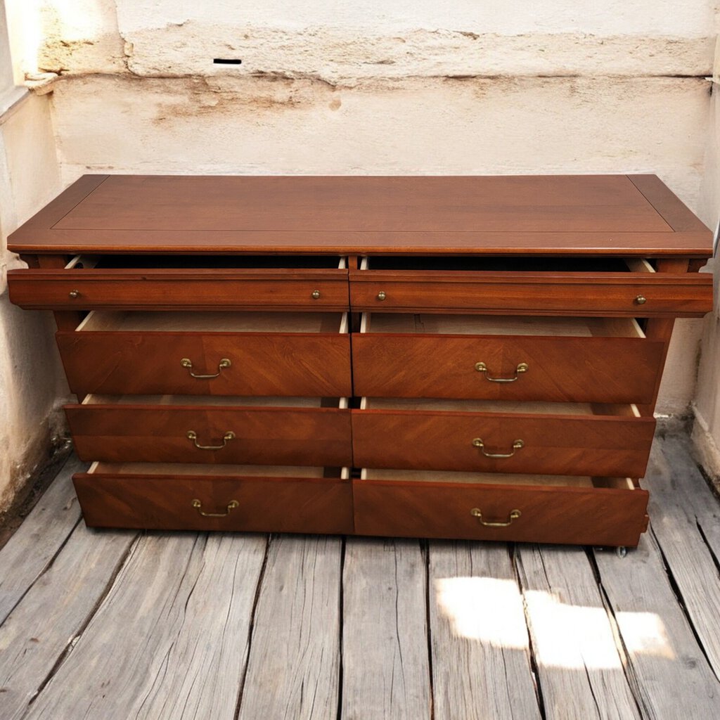 6308 Traditional Cherry 8 Drawer #Dresser