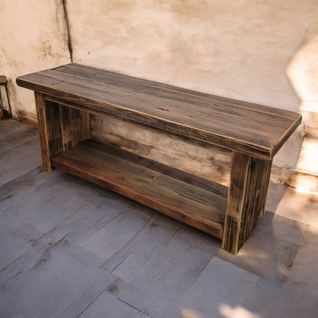 6437 Handcrafted Rustic #Bench