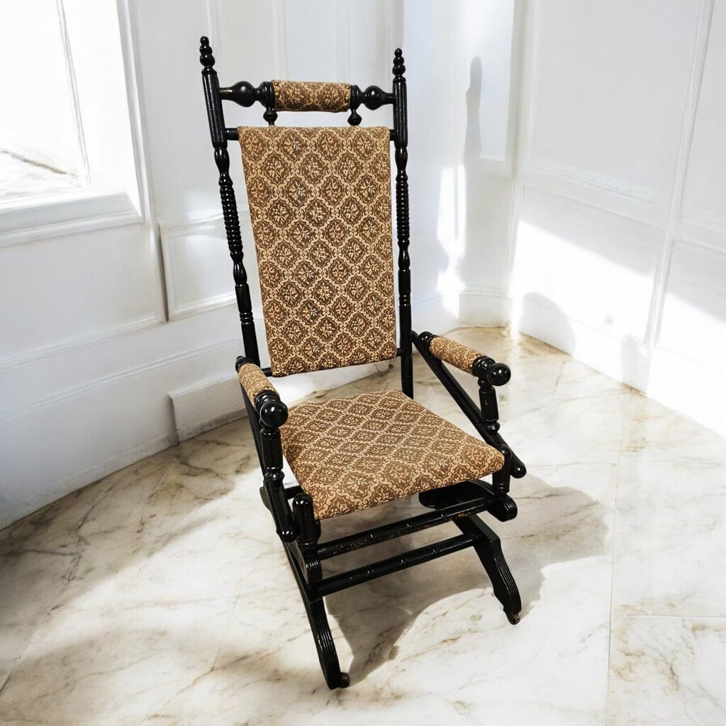 6480 Antique Upholstered #Rocker