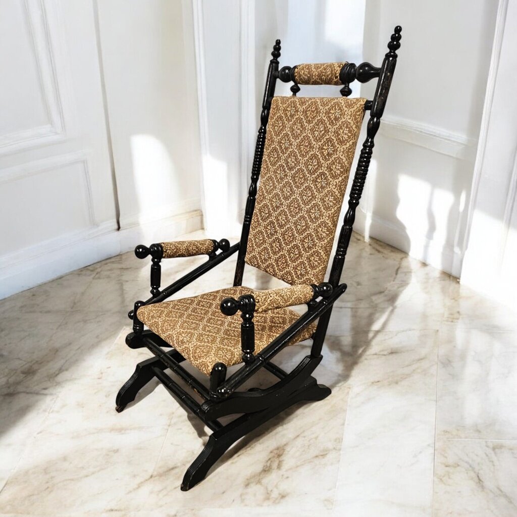6480 Antique Upholstered #Rocker