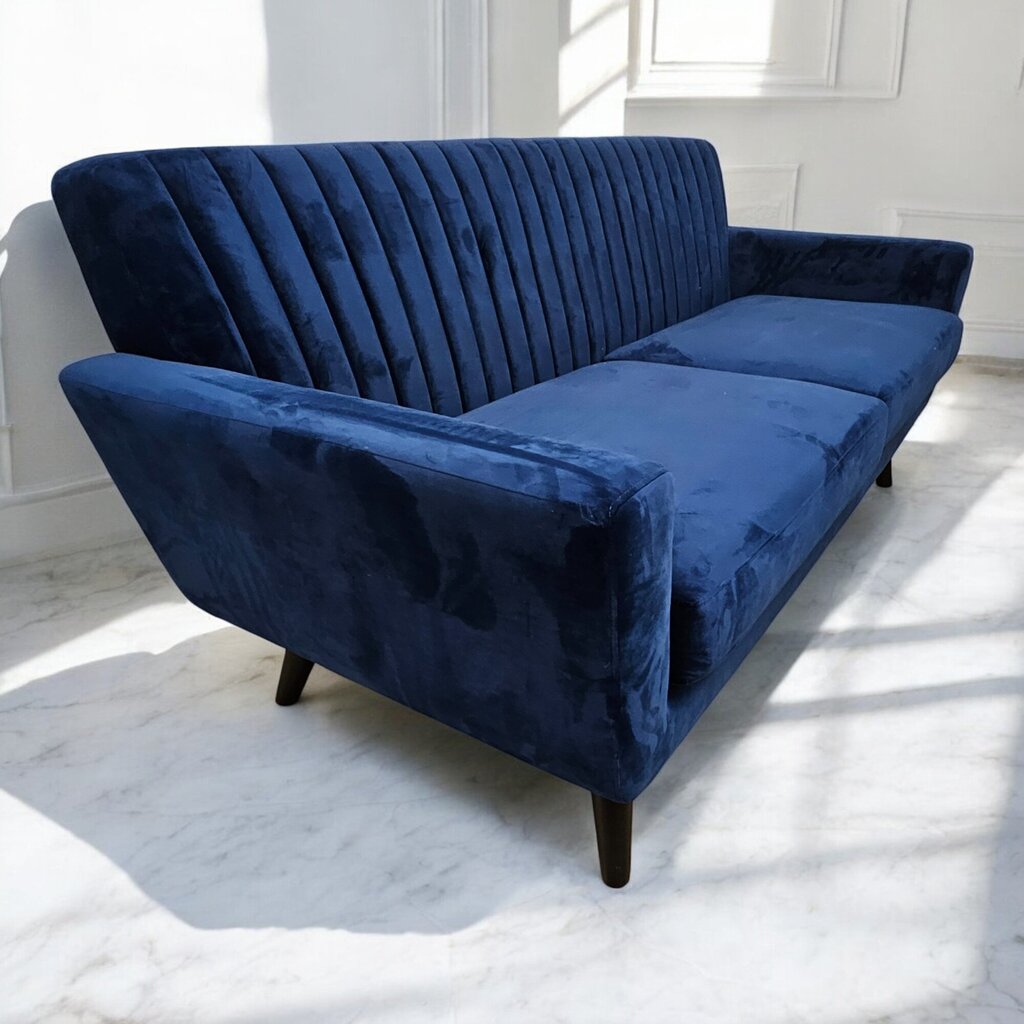 6481 Royal Blue Mid-Century Style #Sofa