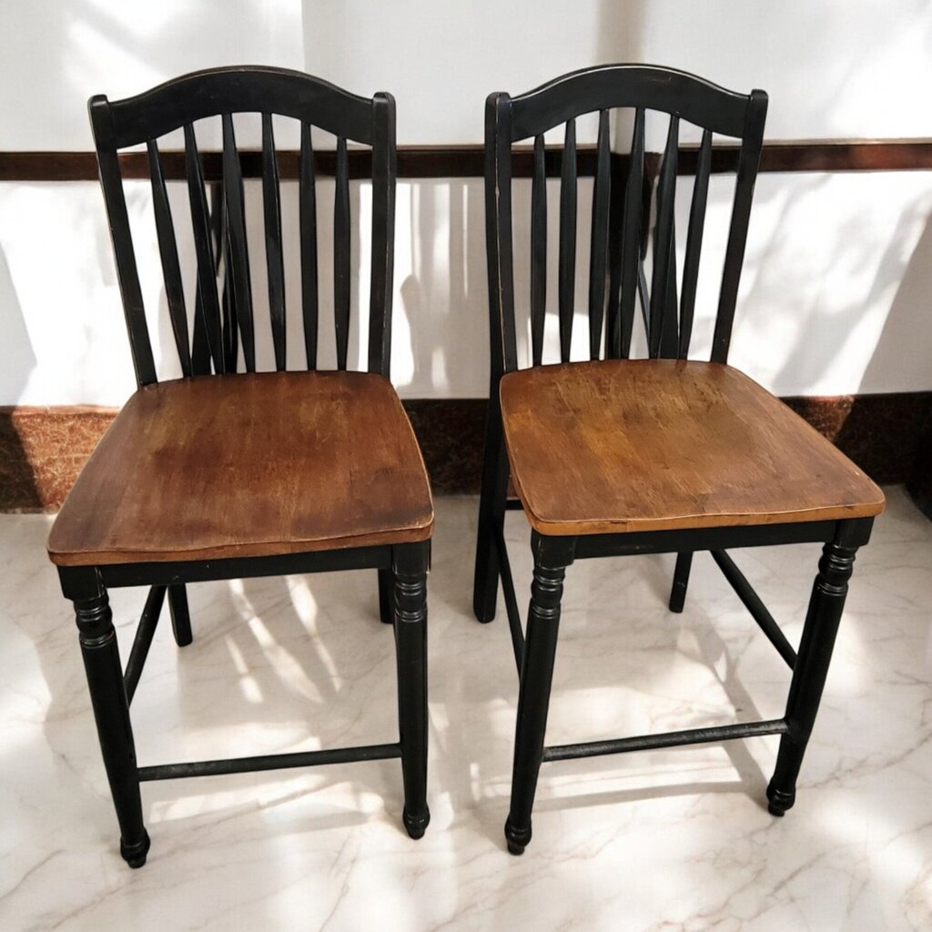 6489 Industrial Wood and Metal Pub #Table with 2 Barstools