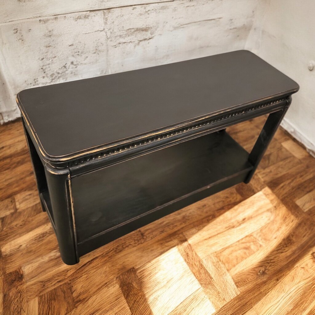 6493 Distressed 2 Tier Console #Table with Drawers