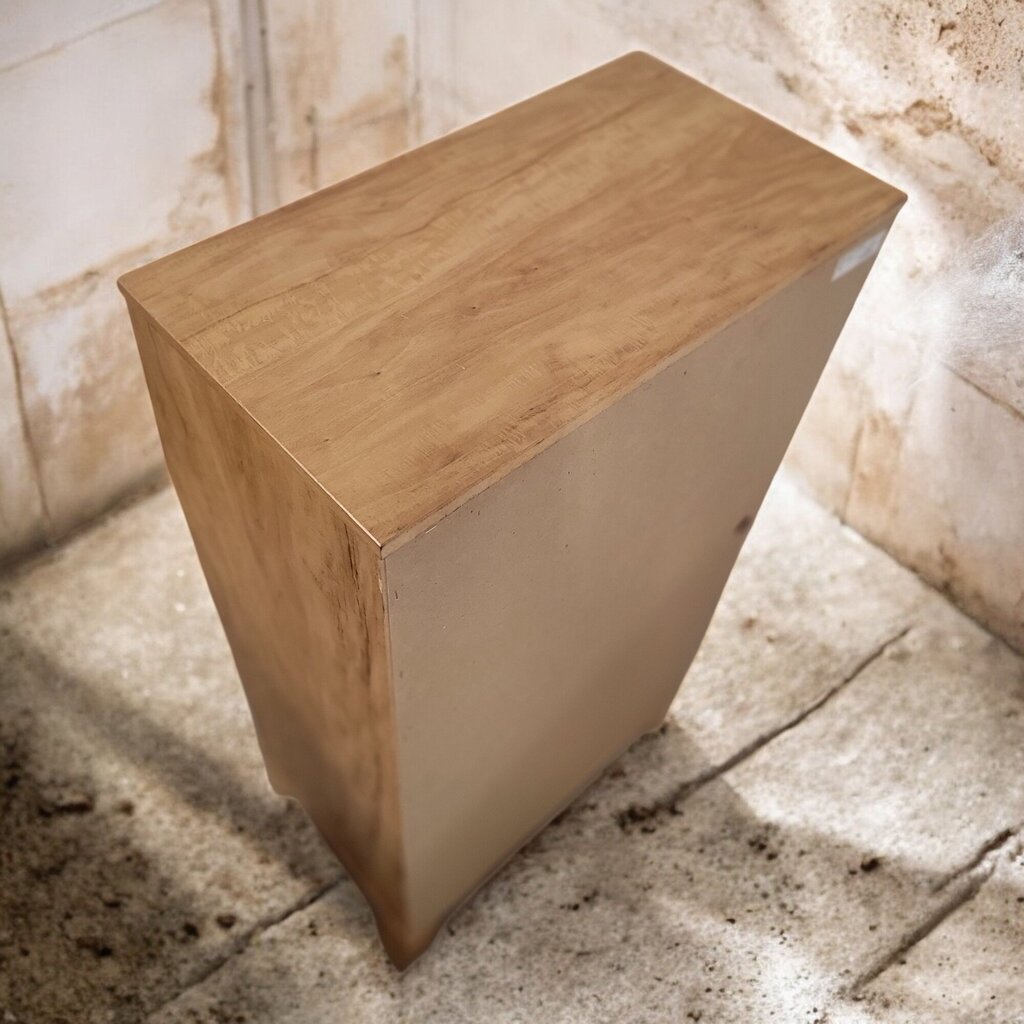 6518 Golden Brown Asian Influence 2 Drawer Shelf