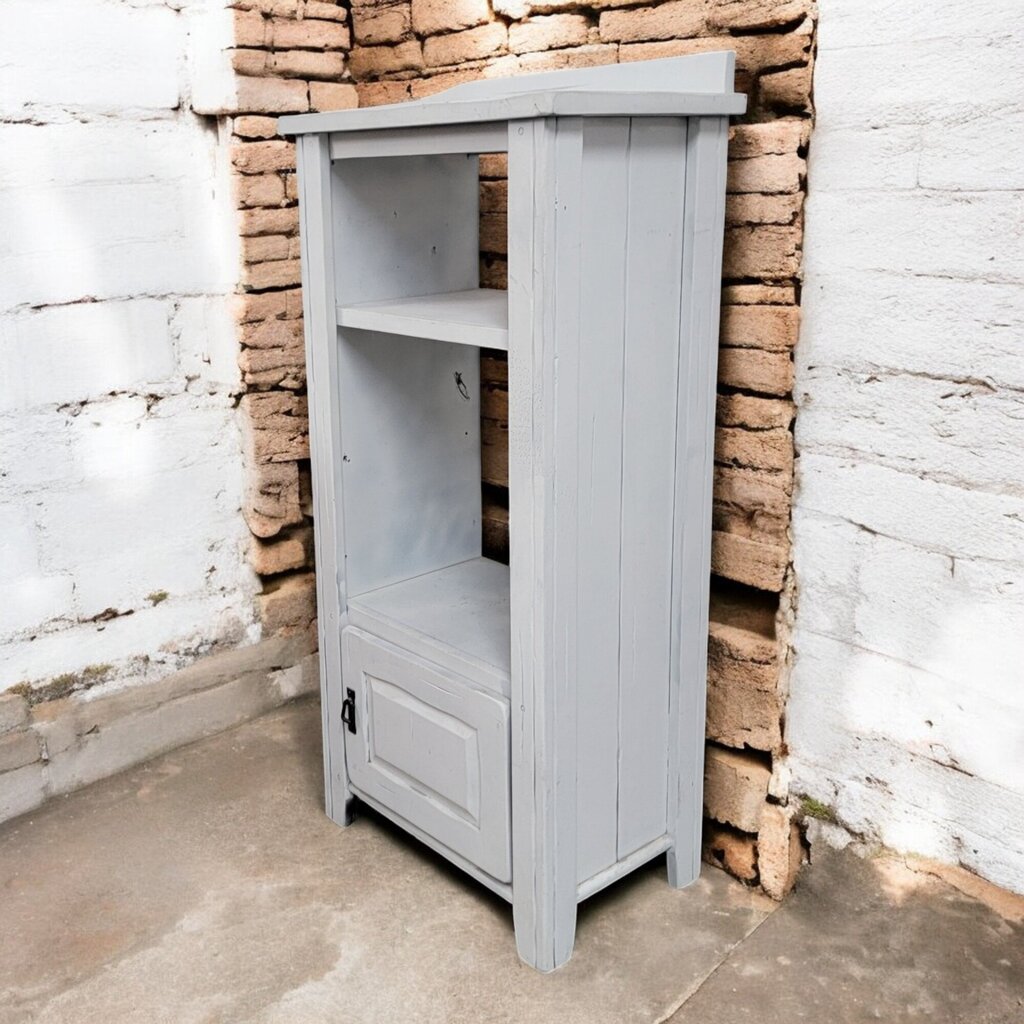 6538 Shabby White Solid Wood Cabinet #Bookshelf