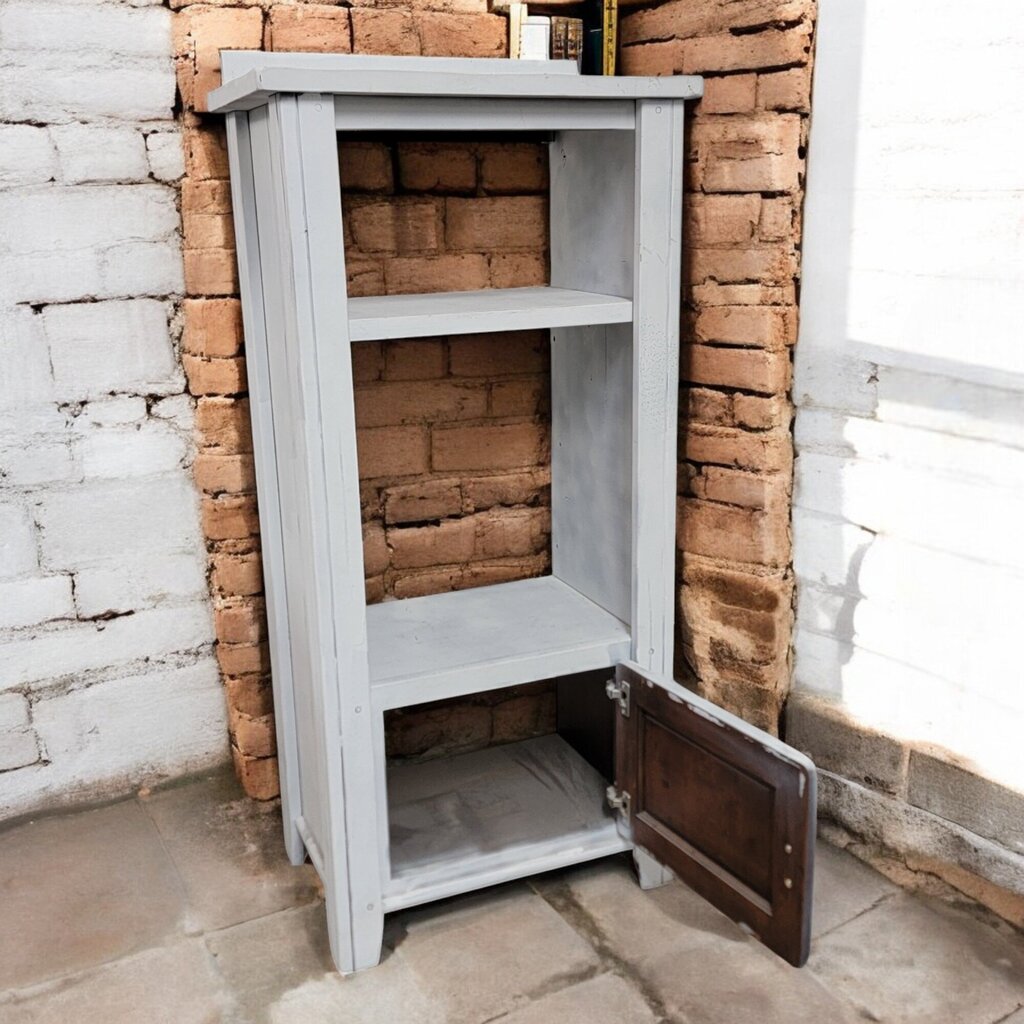 6538 Shabby White Solid Wood Cabinet #Bookshelf