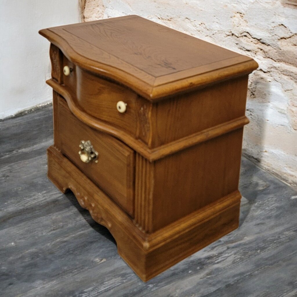 6545 Vintage Oak 2 Drawer #Nightstand