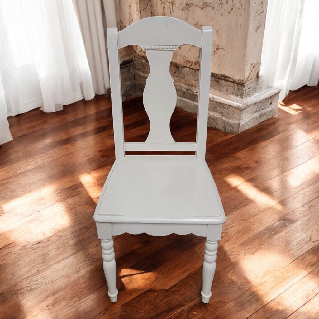 6550 Traditional White Side Chair