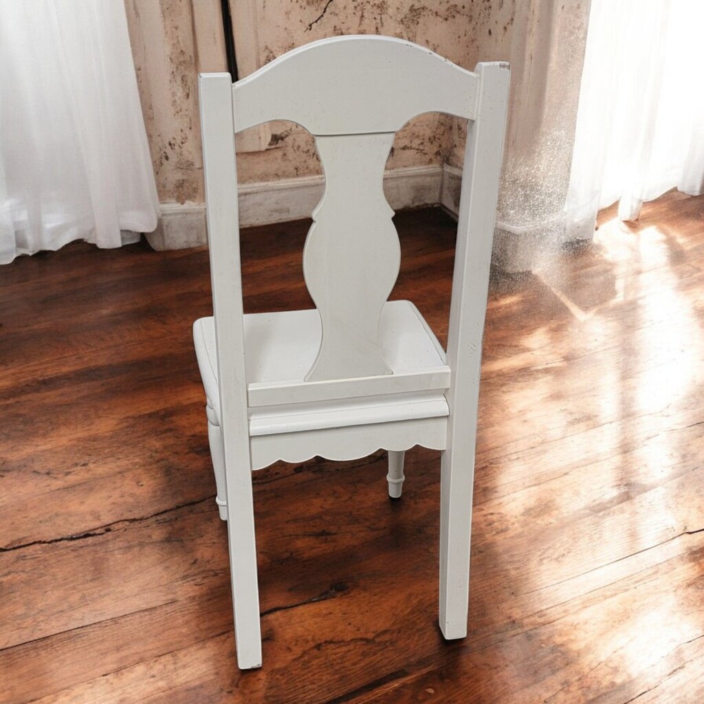 6550 Traditional White Side Chair