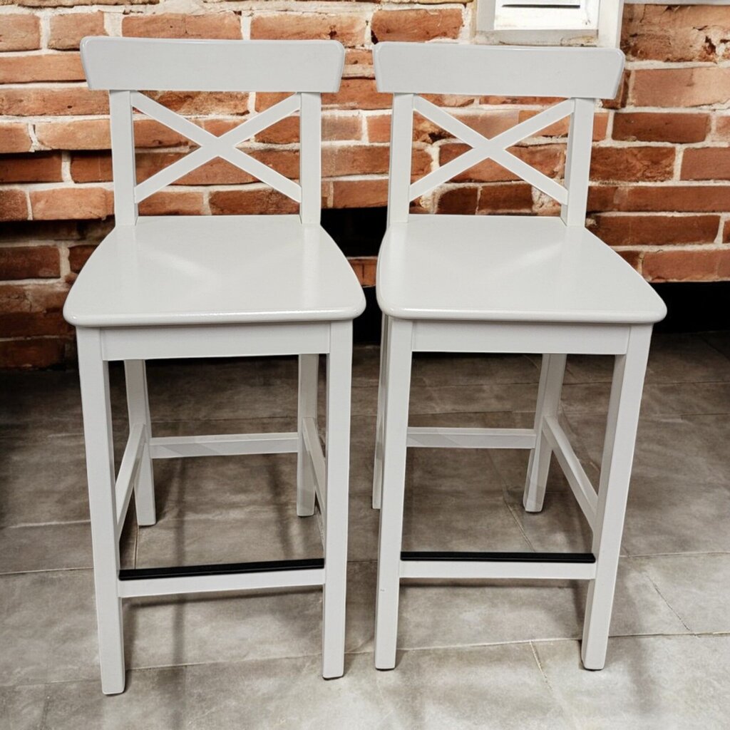 6554-6555 Petite White Farmhouse #Barstool