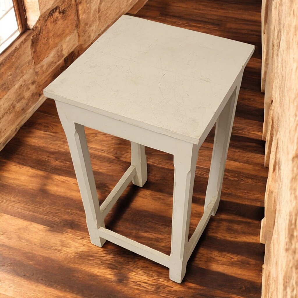 6576 Shabby White Plant Stand