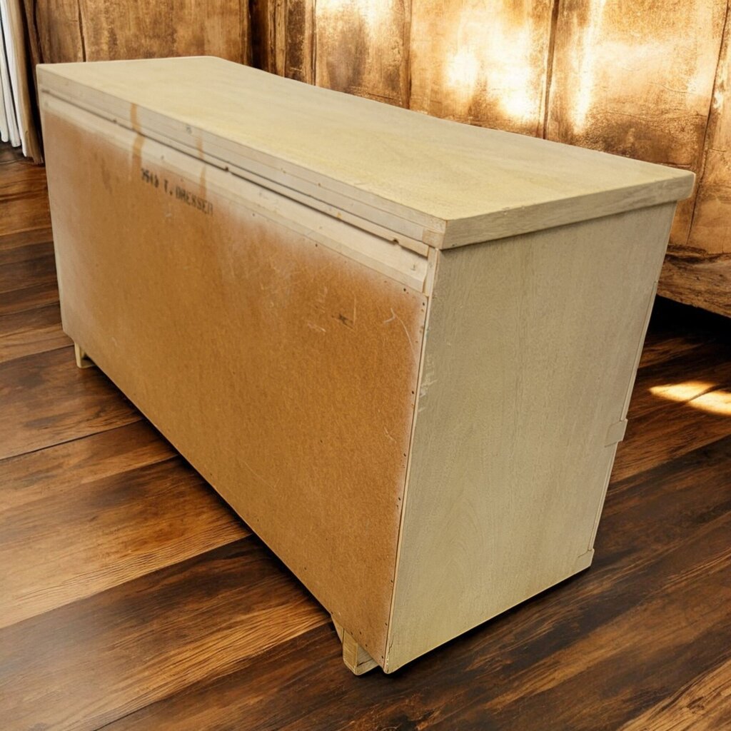 6588 Vintage 60's Whitewashed 8 Drawer #Dresser