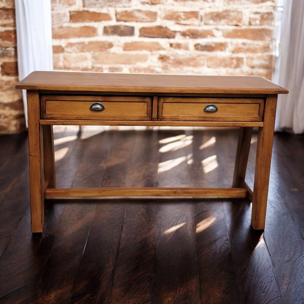 6600 Rustic Craftsman Style 2 Drawer Console Table