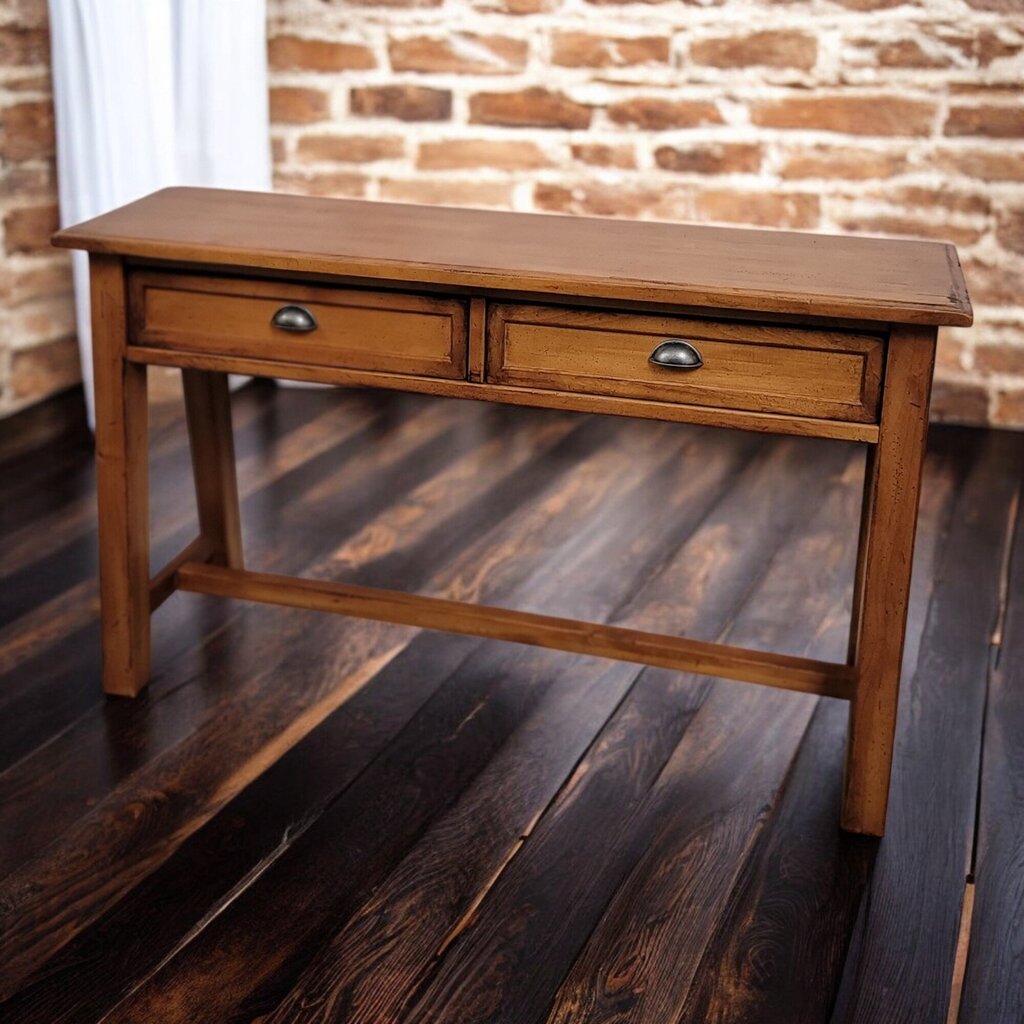 6600 Rustic Craftsman Style 2 Drawer Console Table
