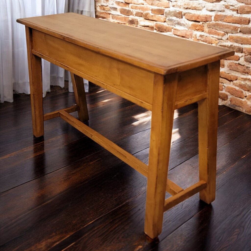 6600 Rustic Craftsman Style 2 Drawer Console Table