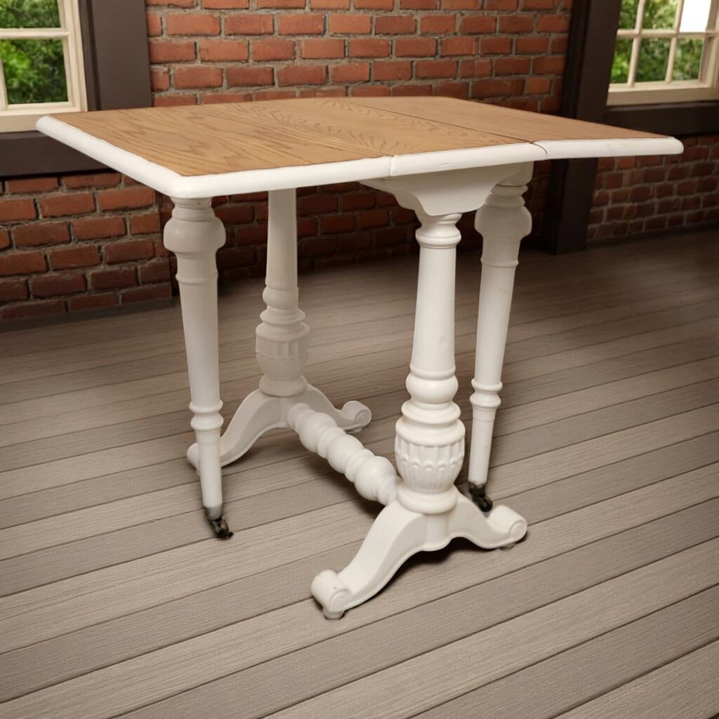 6610 Antique Oak Gate Leg Drop Leaf #Table