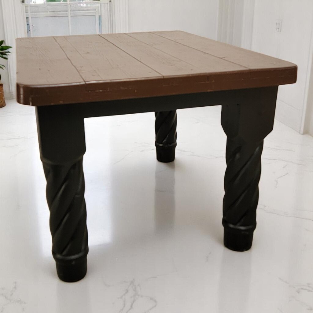 6635 Chunky Farmhouse Wood Slab Dining #Table