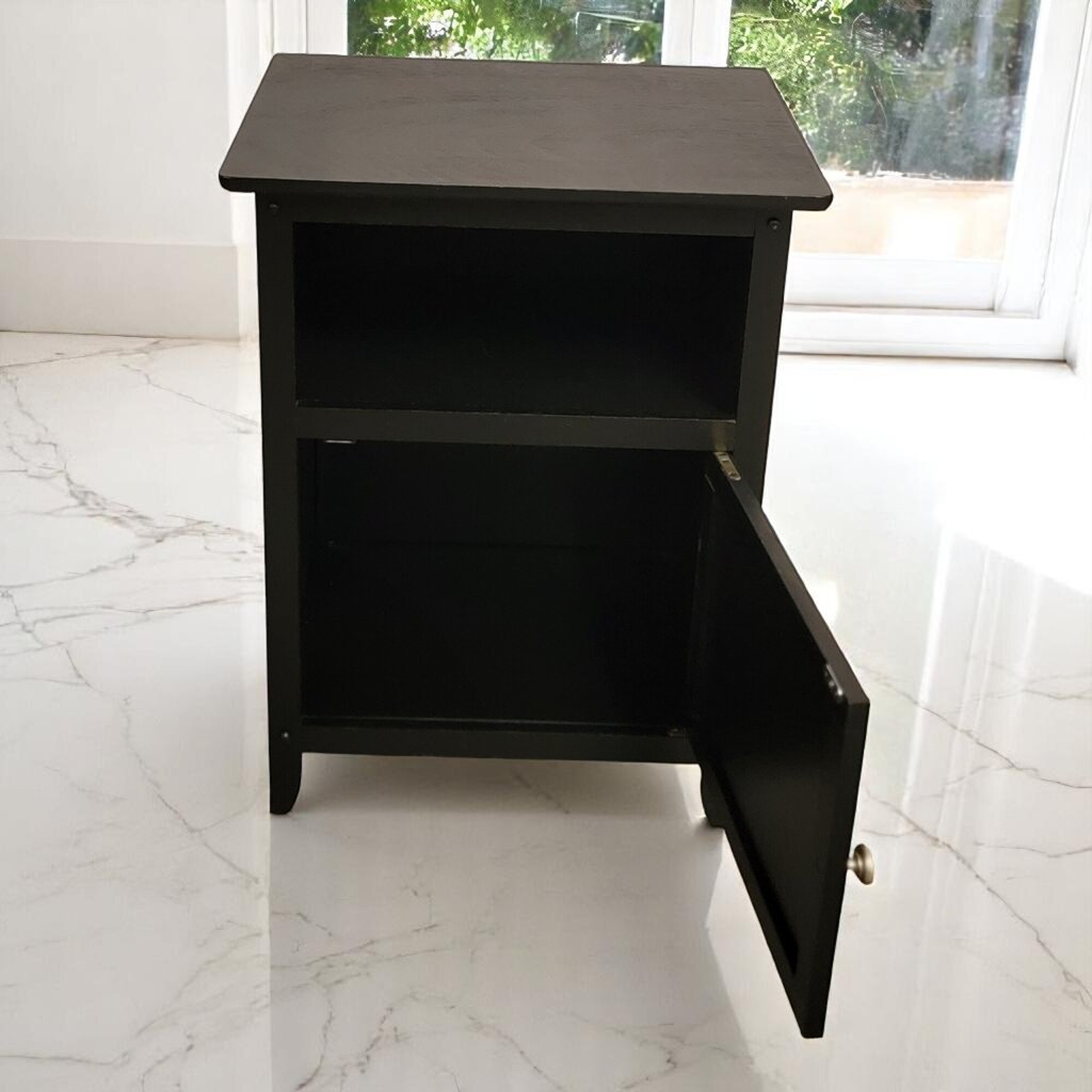 6657 Black Oak Cabinet Side #Table