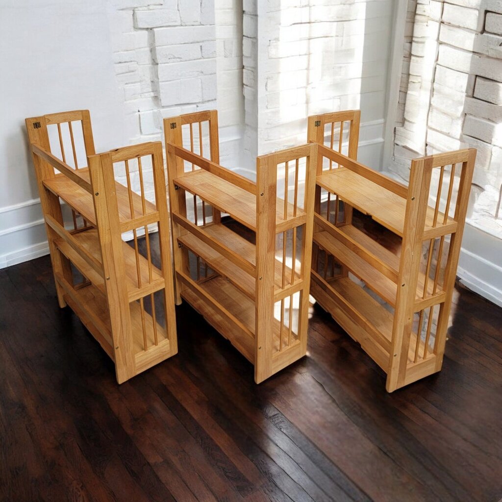 6689-6691 Mission Style Stackable Folding #Shelf