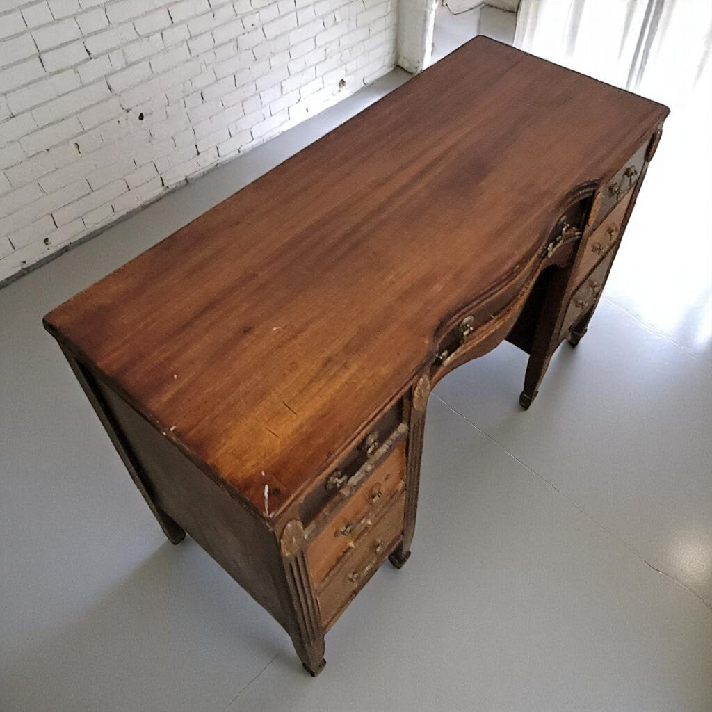 6694 Vintage Empire Style 7 Drawer #Desk/Vanity