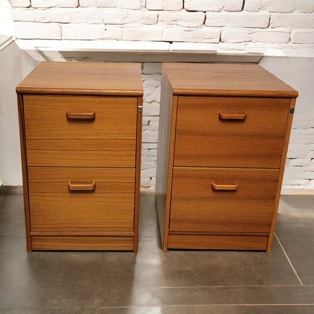 6716-6717 Danish Style 2 Drawer File Cabinet