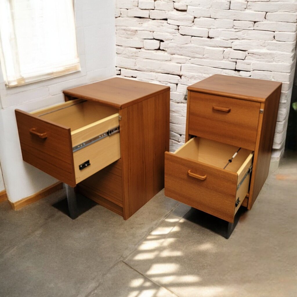 6716-6717 Danish Style 2 Drawer File Cabinet