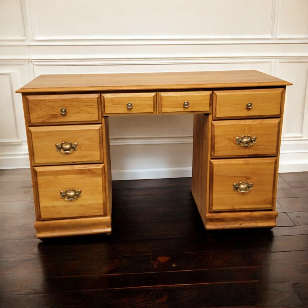 6720 Solid Wood 7 Drawer Student #Desk