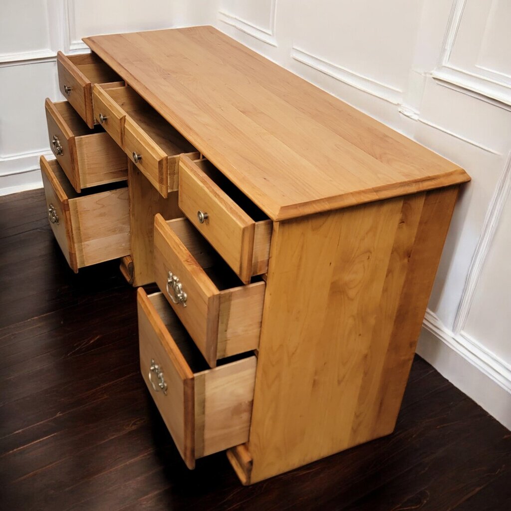 6720 Solid Wood 7 Drawer Student #Desk