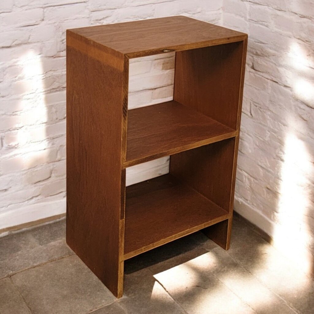 6722 Solid Wood 2 Shelf Bookcase