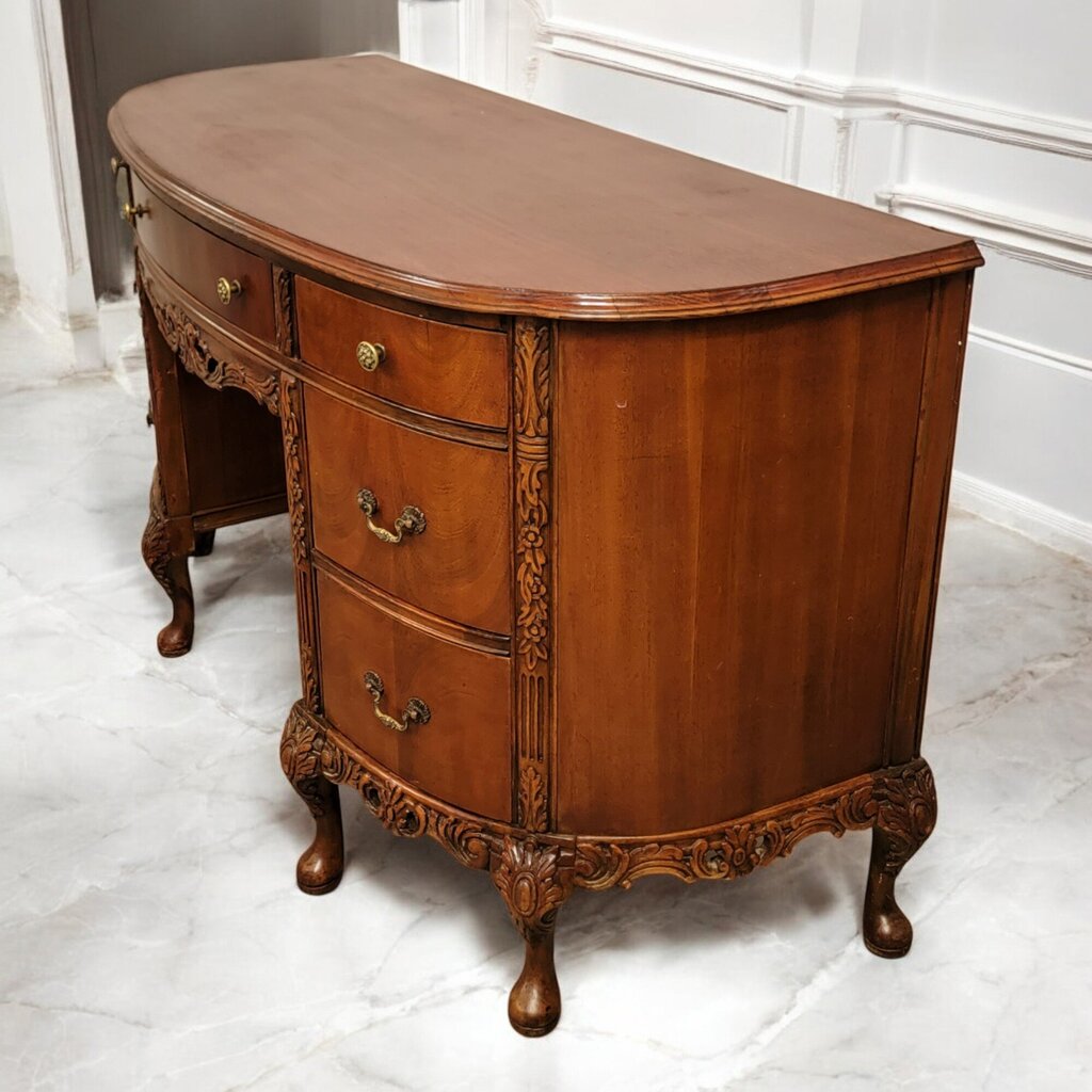 6724 Antique Victorian Cherry 7 Drawer #Desk/ Vanity