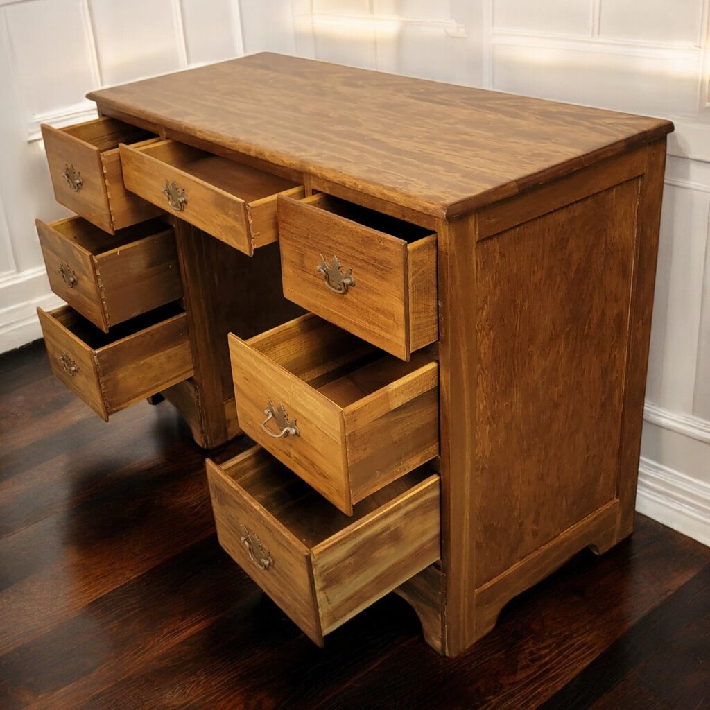 6730 Solid Wood Colonial 7 Drawer Student #Desk