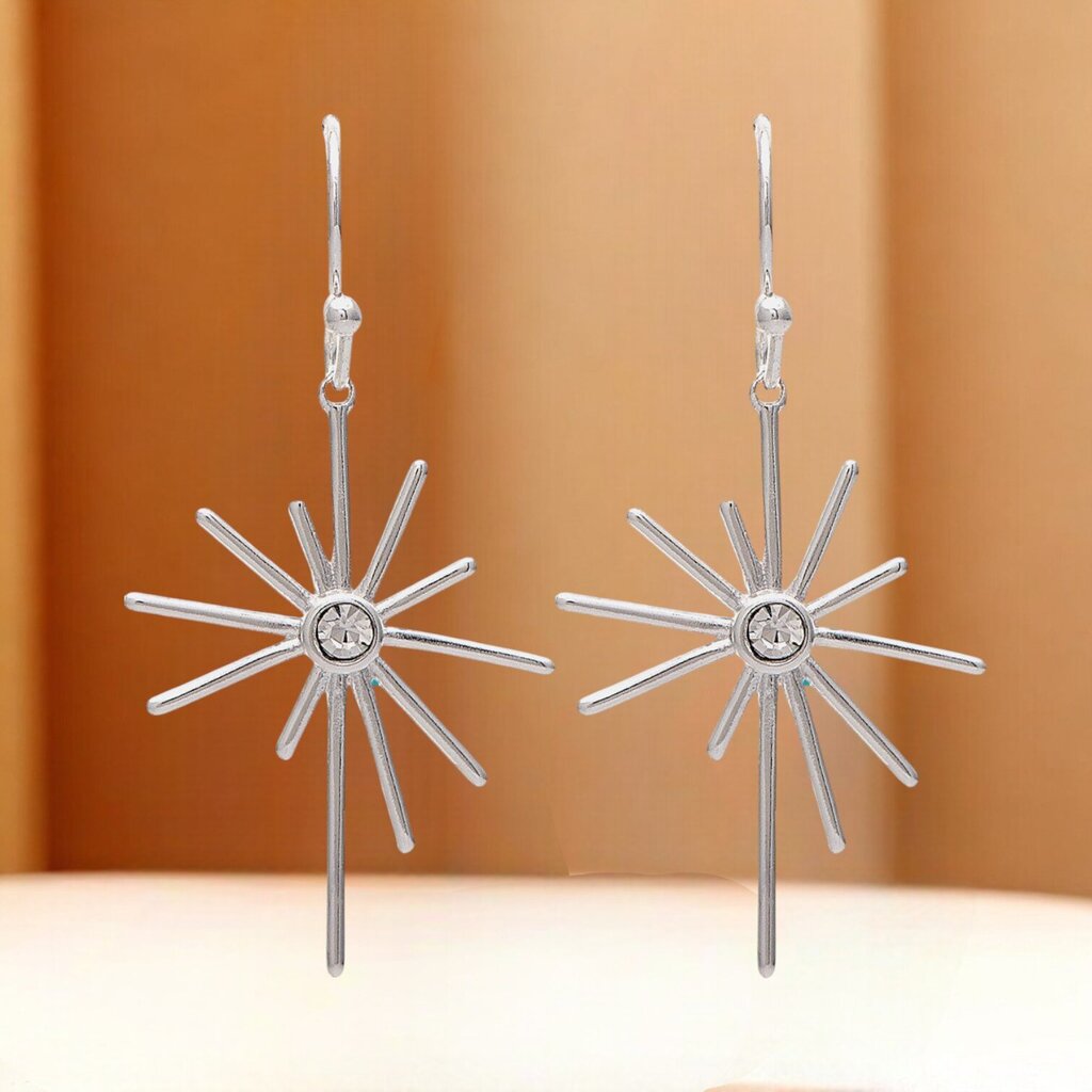 Silver Starburst Earring