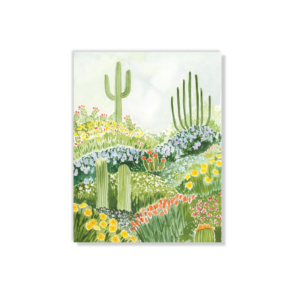 Desertscape Medium Layflat Lined Notebook 7" x 9" Multi Color New * Stationary | Journals | Stickers | Writing | Paper