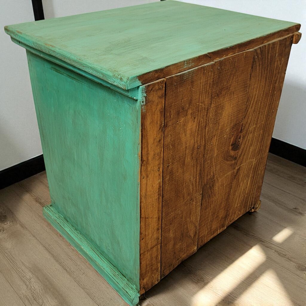 6982 Solid Wood Shabby Chic Teal #Nightstand
