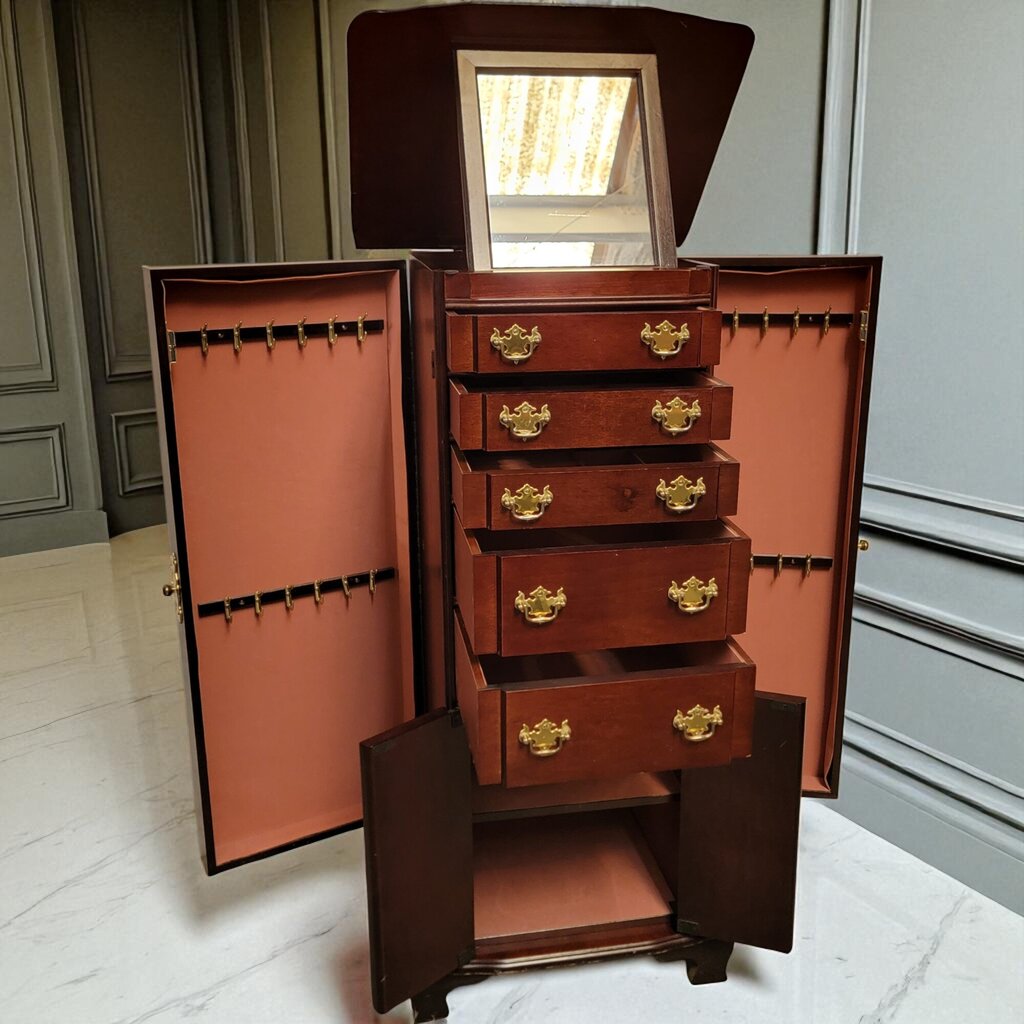 6998 Solid Wood French Provincial Jewelry #Armoire
