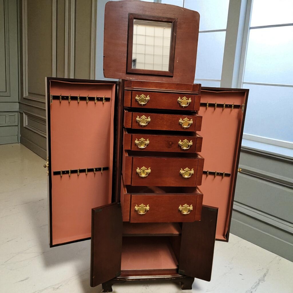 6998 Solid Wood French Provincial Jewelry #Armoire