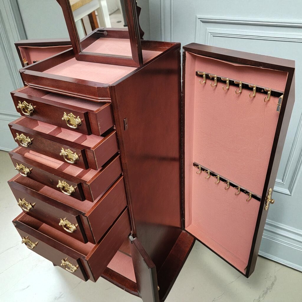 6998 Solid Wood French Provincial Jewelry #Armoire