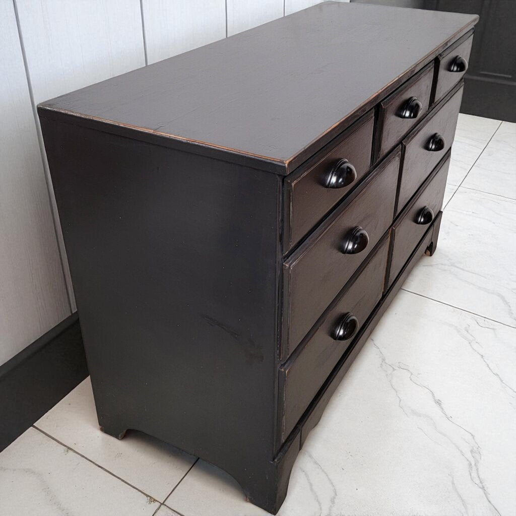 7002 Black 7 Drawer #Dresser